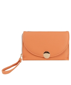 Fashion Flap Wallet Wristlet GLW-0143 CORAL